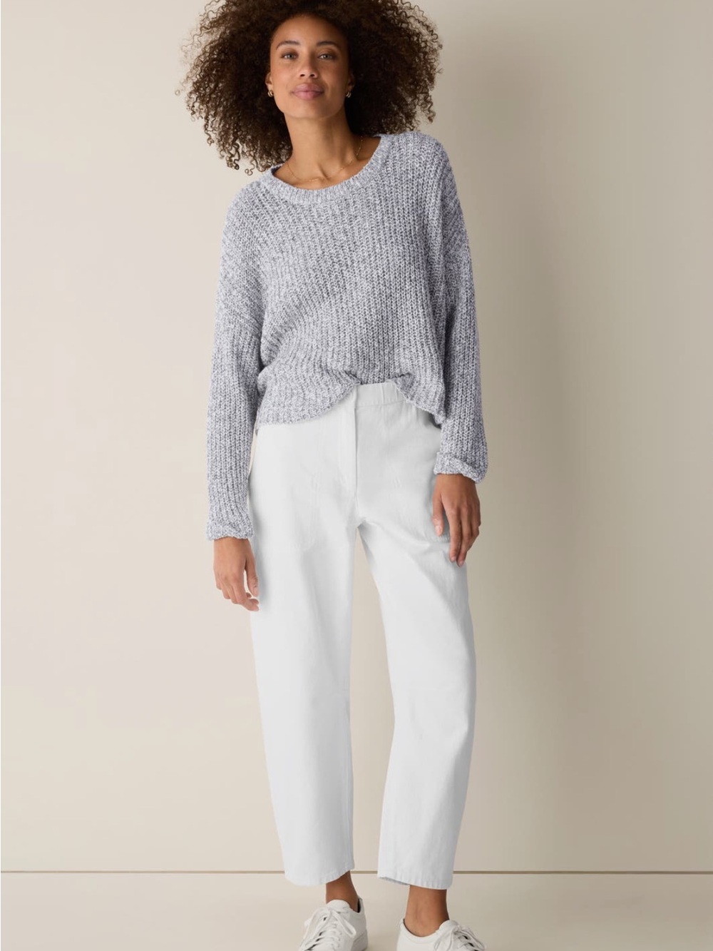 Eileen Fisher
Crewneck Organic
Cotton Blend Sweater
(Petite, Regular)